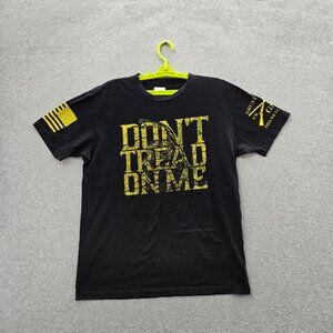 Grunt Style‎ Men Shirt LARGE Black Graphic Dont Tread On Me Tee